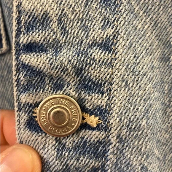 Free People Light Wash Denim Jumpsuit - Casual Women's One-Piece- XL - Picture 5 of 10